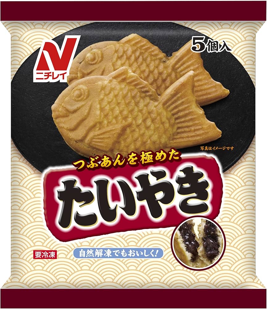 Amazon.co.jp: [冷凍] ニチレイ たいやき 5個×6袋 : 食品・飲料・お酒
