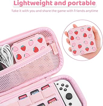 Amazon.co.jp: FUNDIARY ピンクストロベリーカードケース ニンテンドー