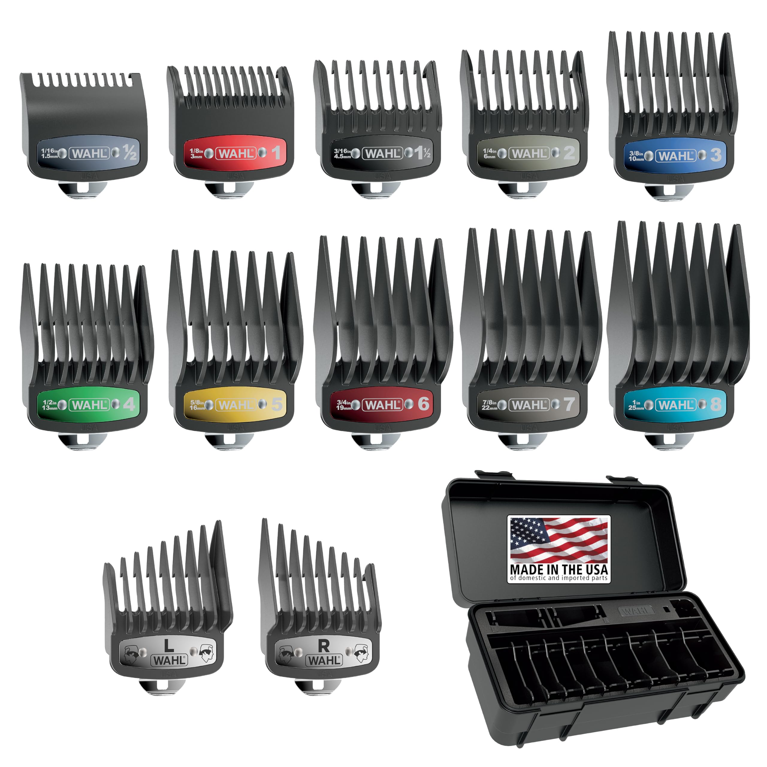 Amazon.com: Wahl Genuine SECURE-SNAP® Guide Comb Set with Colored