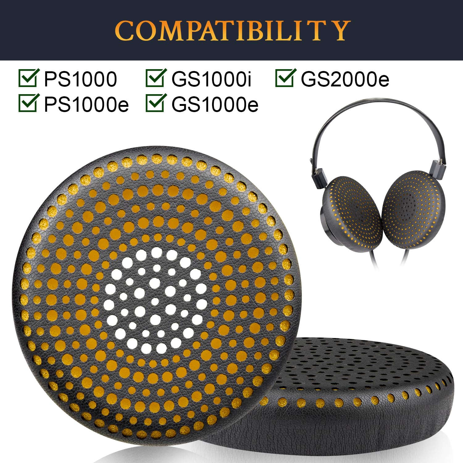 Amazon | SOULWIT イヤーパッド イヤークッション Grado GS1000