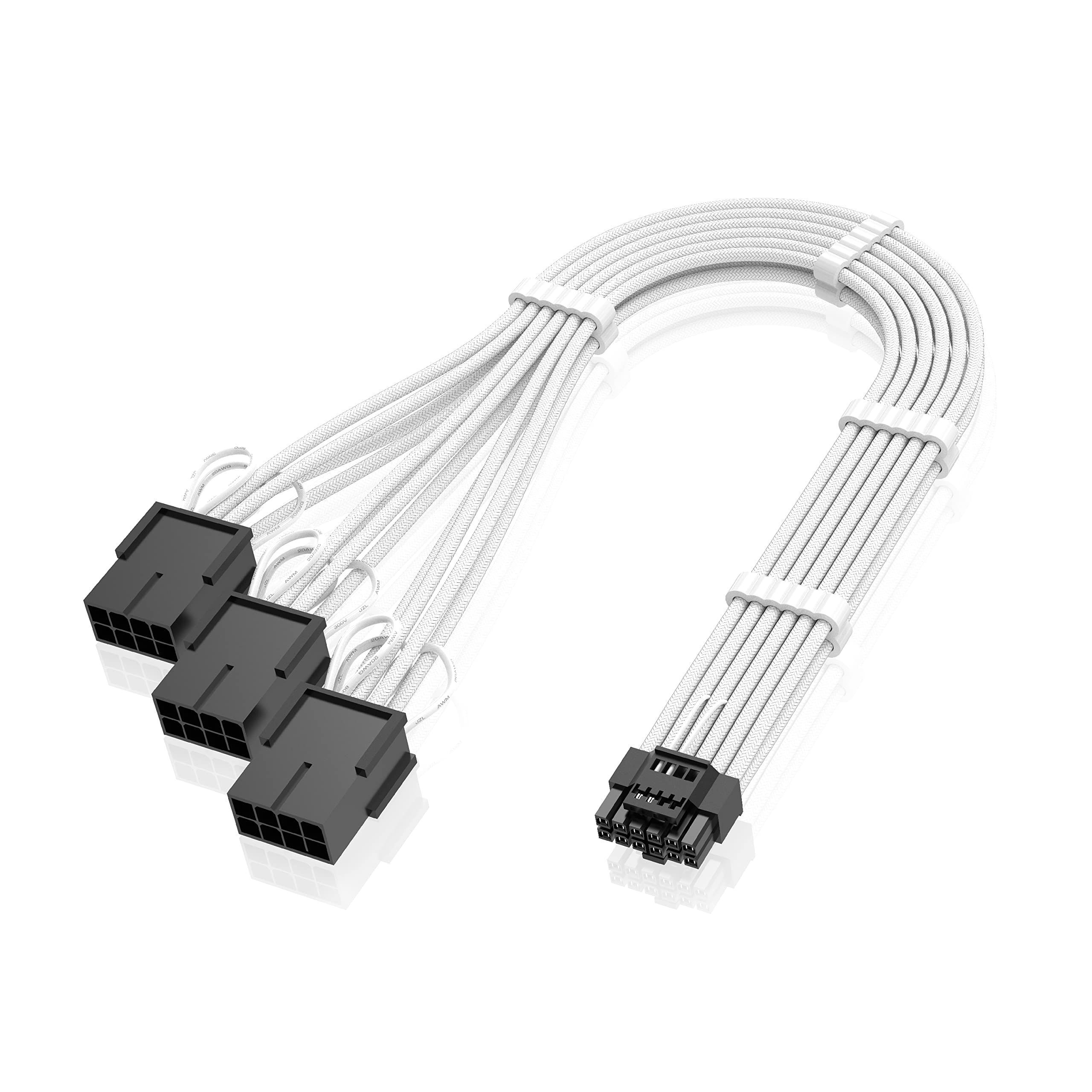 Amazon | EZDIY-FAB 電源専用 PSUケーブル 延長スリーブケーブル、16