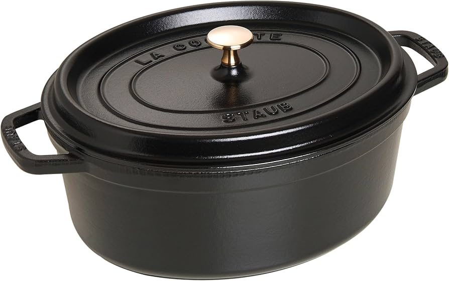 Amazon｜staub ストウブ 「 ピコ ココット オーバル ブラック 33cm