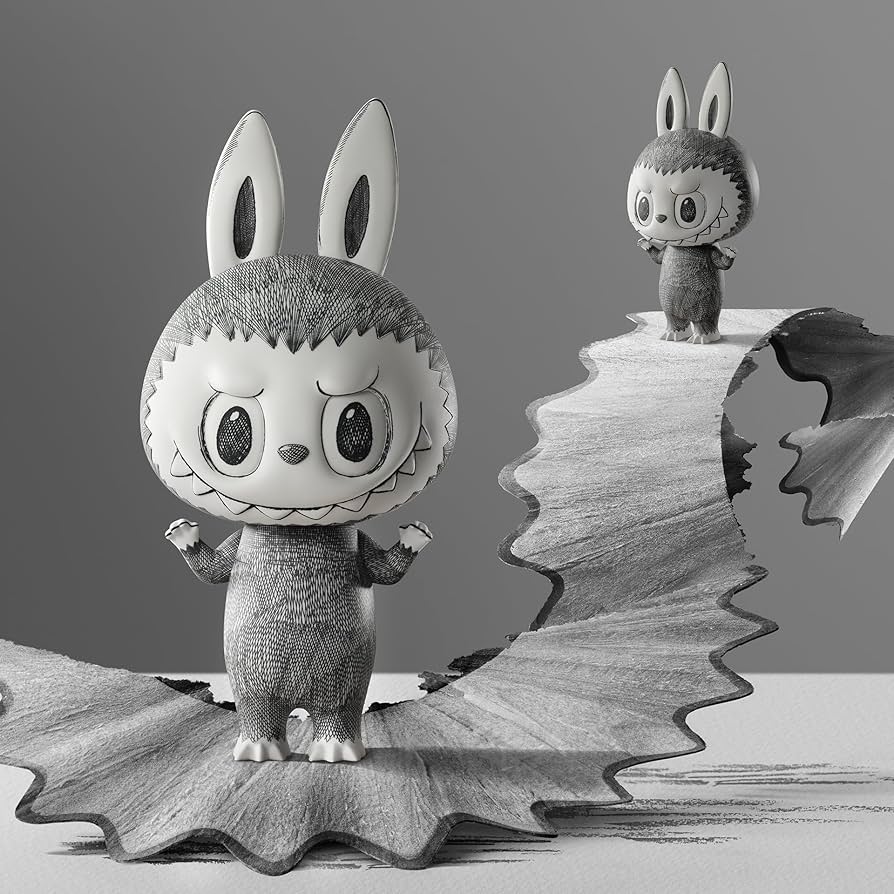 Amazon.co.jp: POP MART MEGA MEGA LABUBU 400%スケッチコレクション