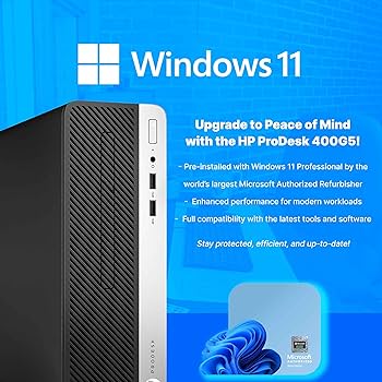 Amazon.com: HP 400G5 ProDesk Desktop PC | Windows 11 Pro | Intel
