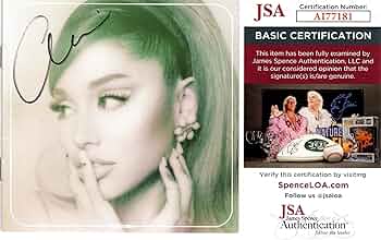 Amazon.com: Ariana Grande Hand Signed Positions CD Booklet Cover