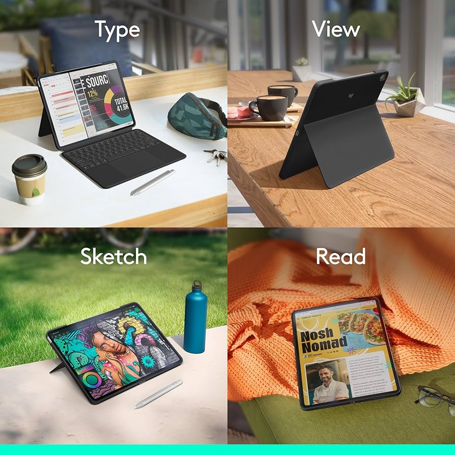 Amazon.com: Logitech Combo Touch iPad Air 13-inch (M2 & M3)(2024