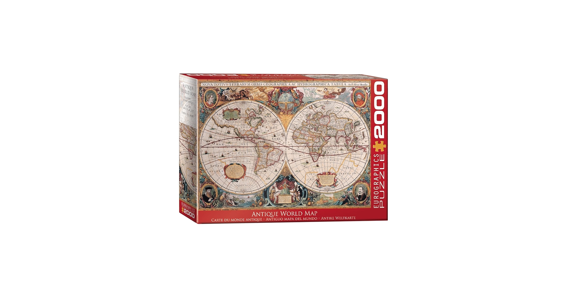 Amazon.com: EuroGraphics Antique Map of The World Jigsaw Puzzle