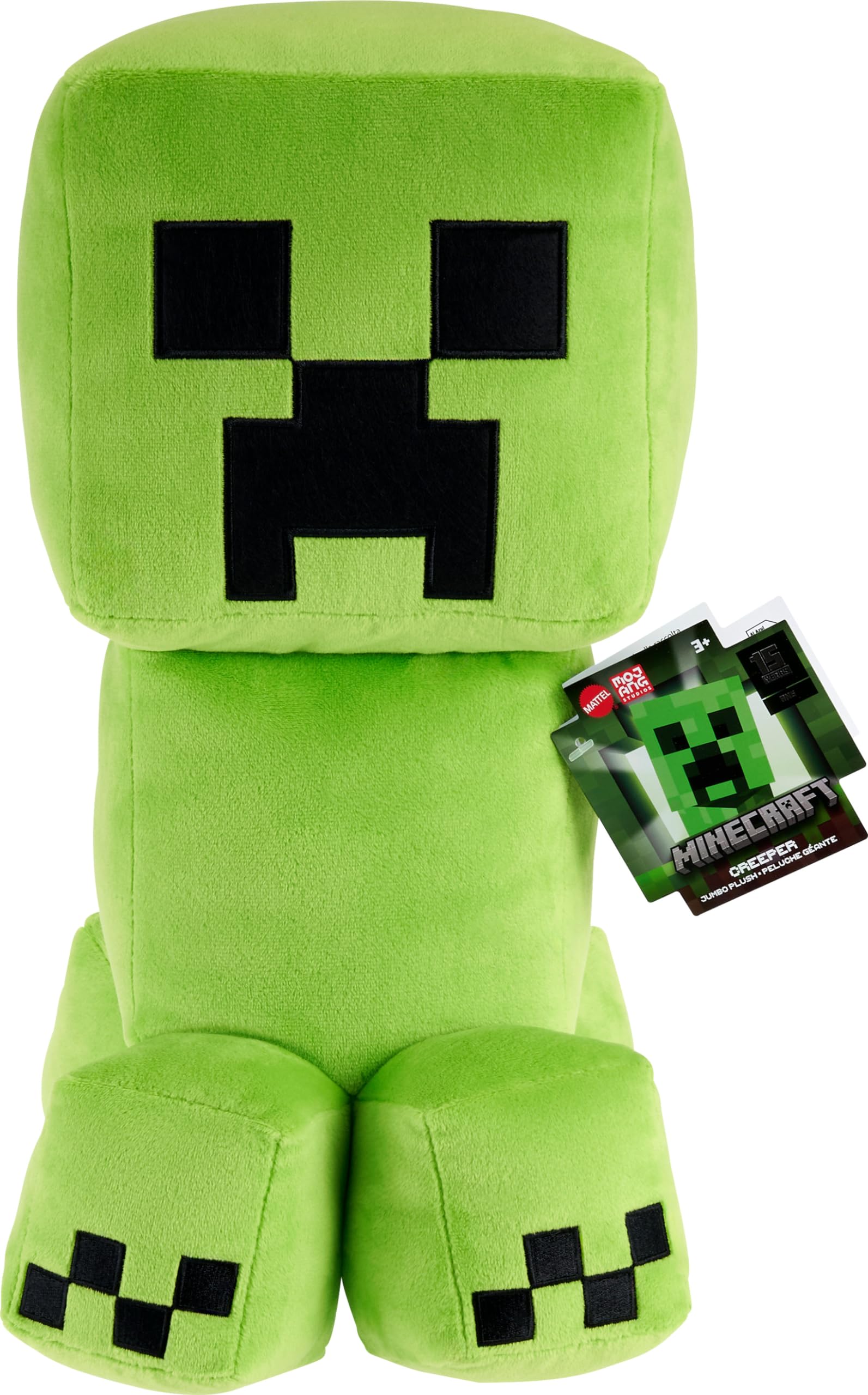 Amazon.com: Mattel Minecraft Creeper Jumbo Plush Figure, Large 16