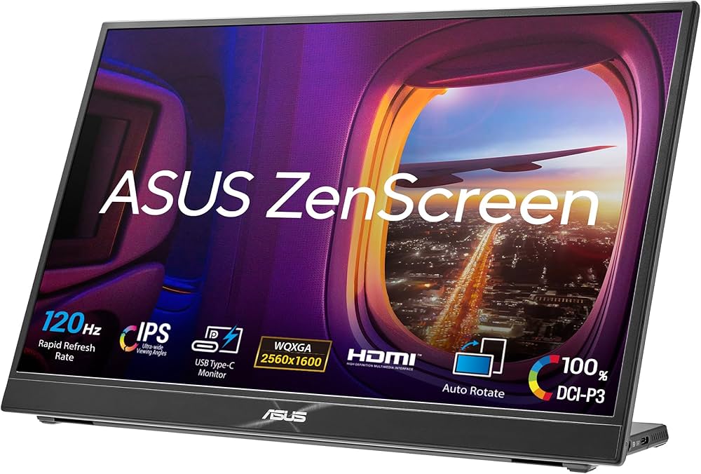 Amazon.co.jp: ASUS ポータブルモニター ZenScreen MB16QHG 16インチ