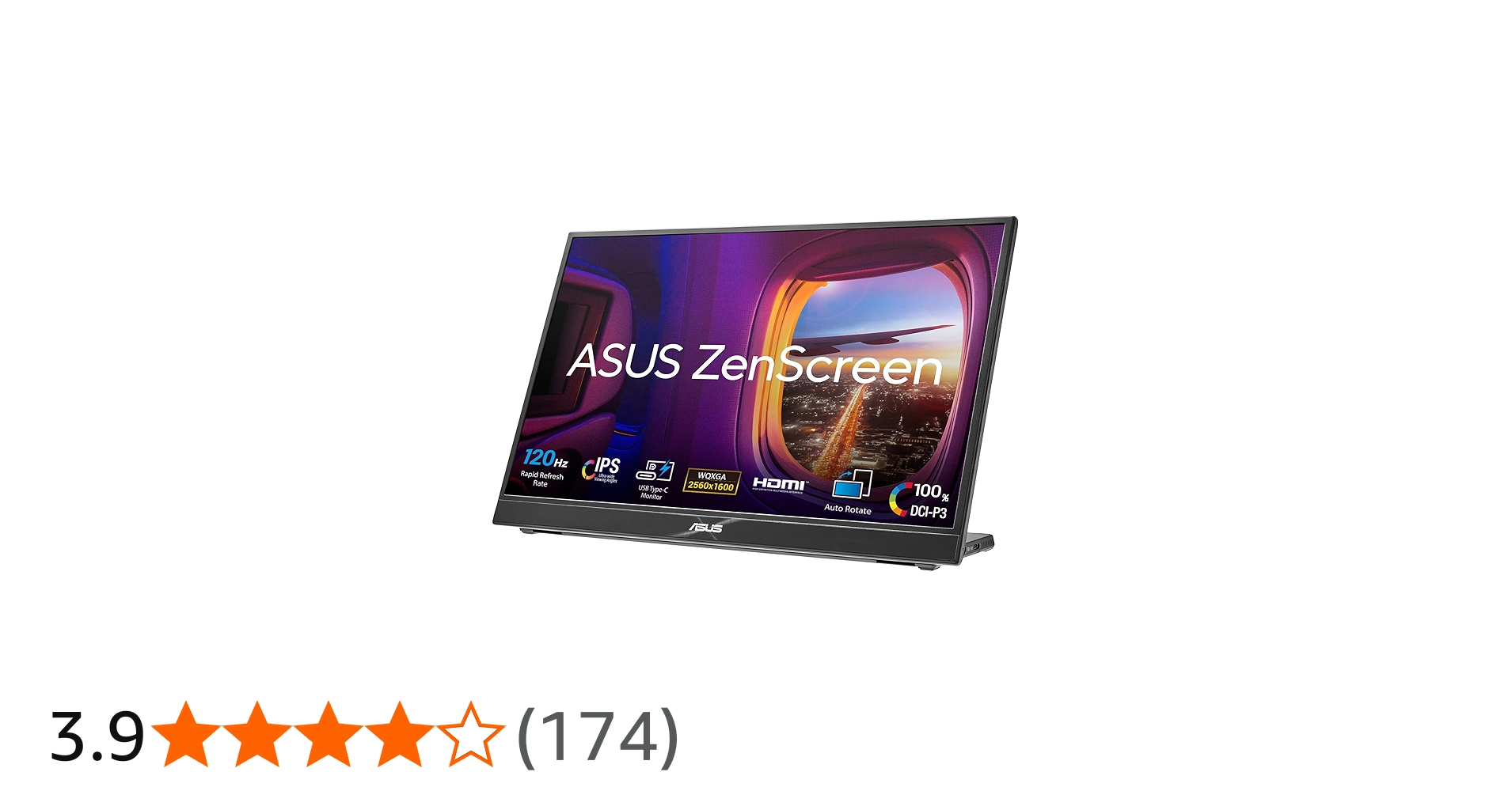 Amazon.co.jp: ASUS ポータブルモニター ZenScreen MB16QHG 16インチ