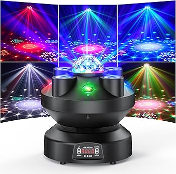 Amazon.co.jp: SEBRUANC 70W ステージライト 9LED ムービングヘッド