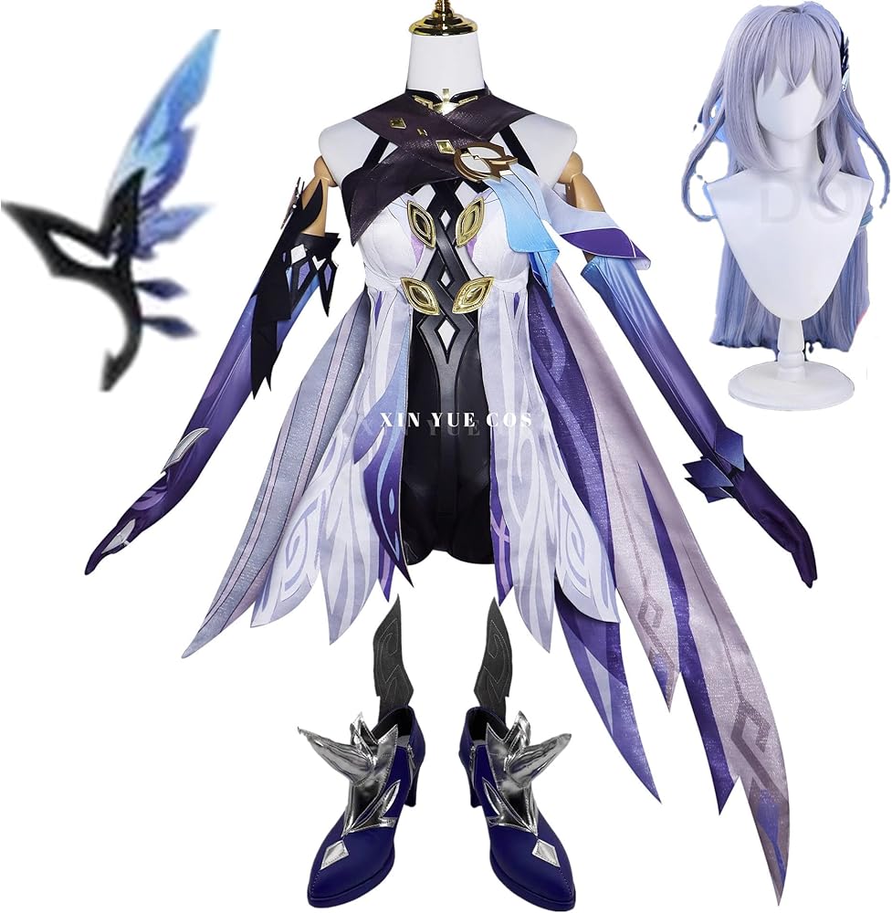 Amazon.co.jp: [kwaya] 原神 スカーク コスプレ衣装+ウィッグ+ 靴 : ホビー