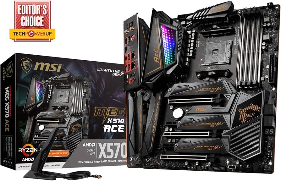 ユニファイ製マザーボードMEG X570 AM4ソケット USB 3.2 MEG X570