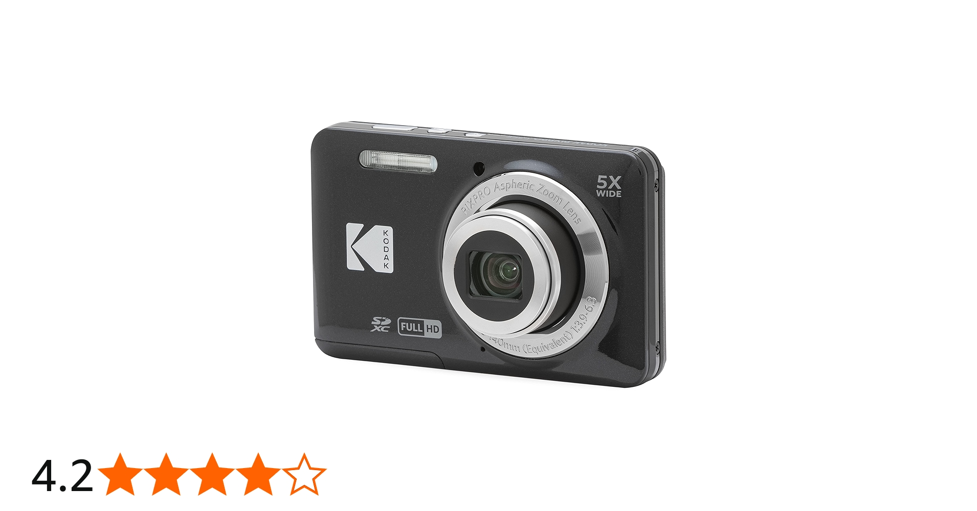 Amazon | KODAK (コダック) PIXPRO 使いやすい ズーム FZ55-BK 16MP