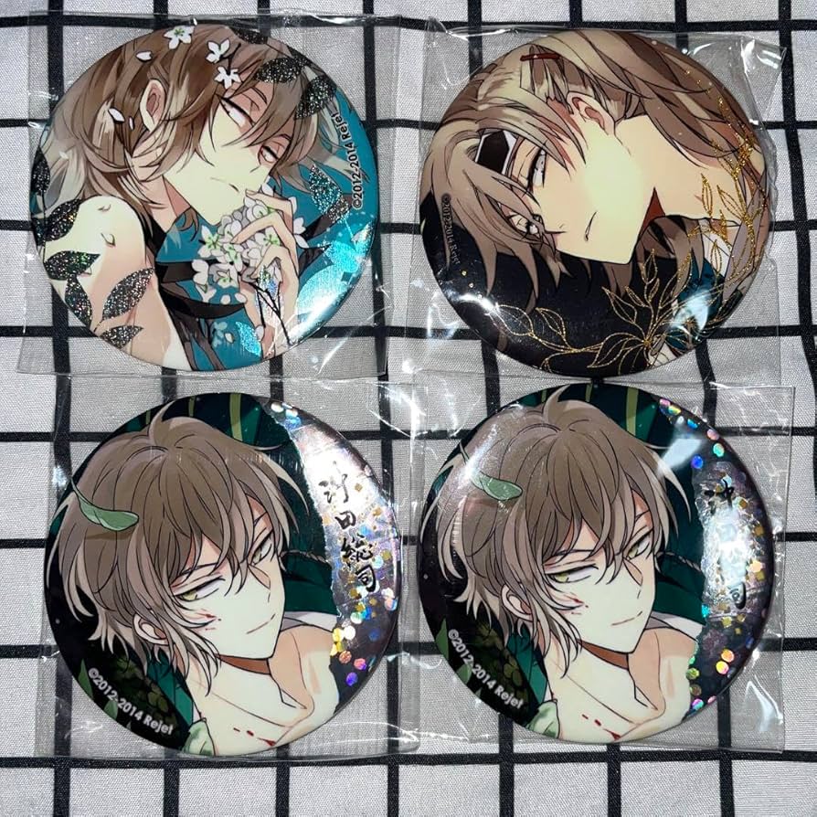 新撰組勿忘草 黙秘録 血魂録 比翼録 暁風録 缶バッジ クリアカード