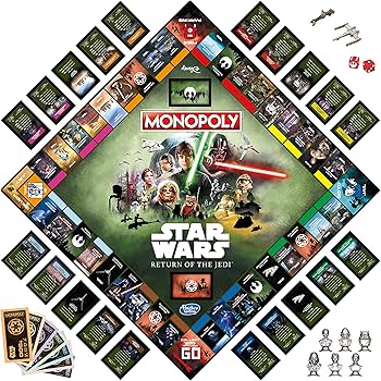 Monopoly Star Wars Return of The Jedi Board Game for 2-4 Players
