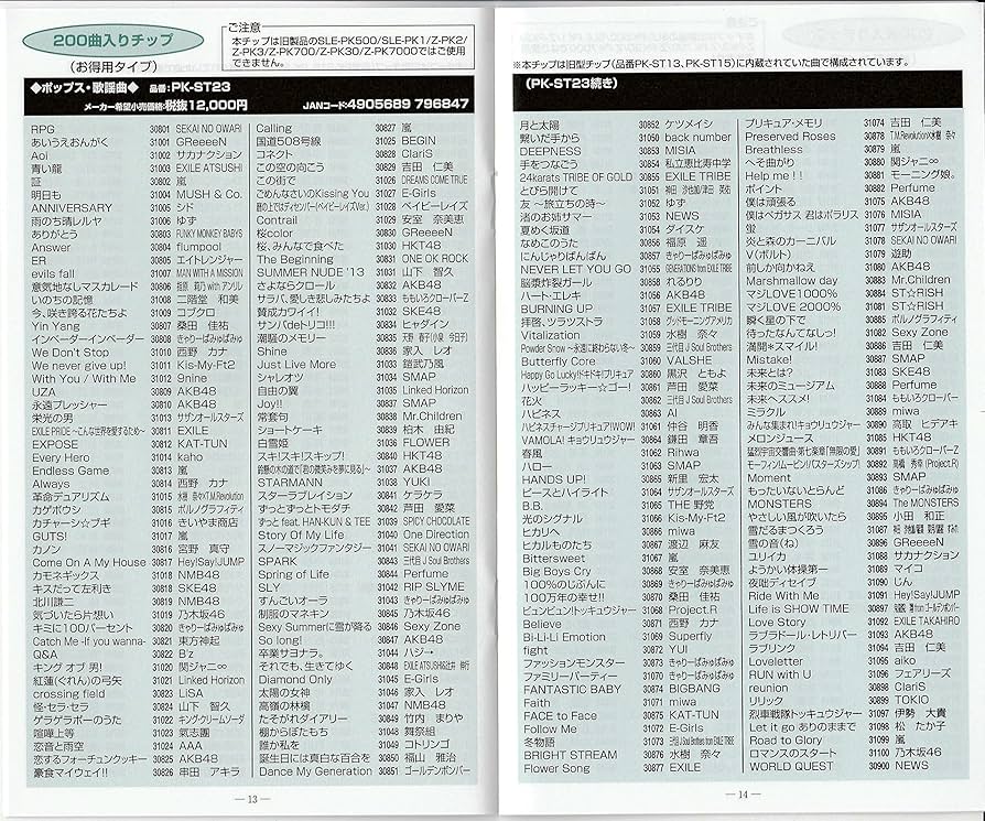 Amazon.co.jp: 家庭用パーソナルカラオケ オン・ステージ 追加曲チップ