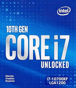 Intel® Core™ i7-10700KF Desktop Processor 8 Cores up to 5.1 GHz