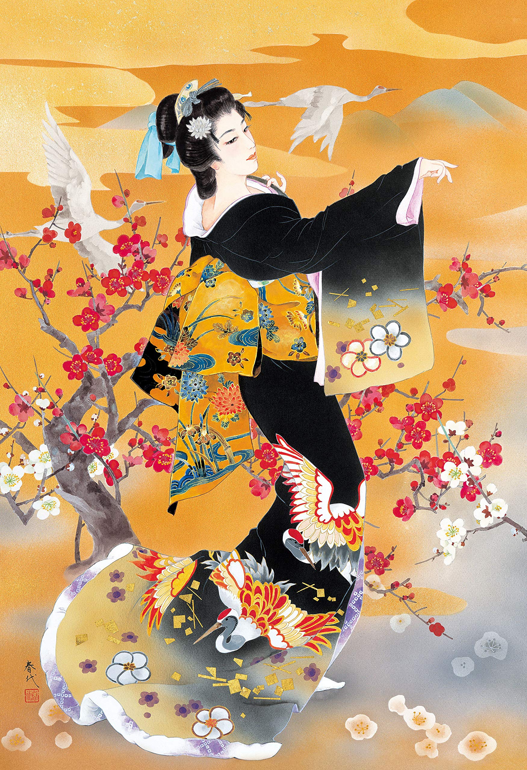 Amazon | エポック社 300ピース ジグソーパズル イラスト/アート 春代