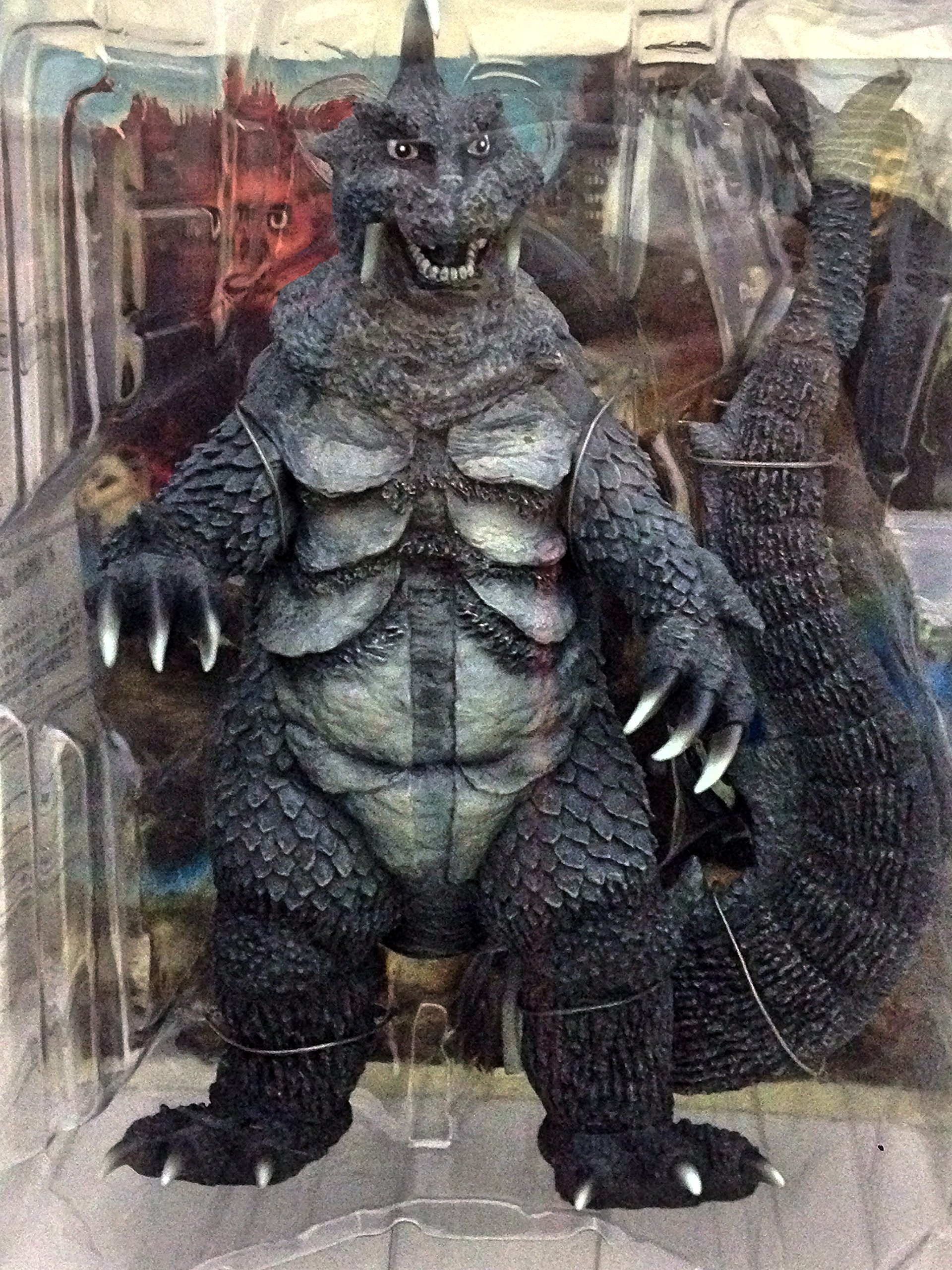 ウルトラQ怪獣旧型絶版ソフビモノクロverゴメス.ナメゴン.ケムール人