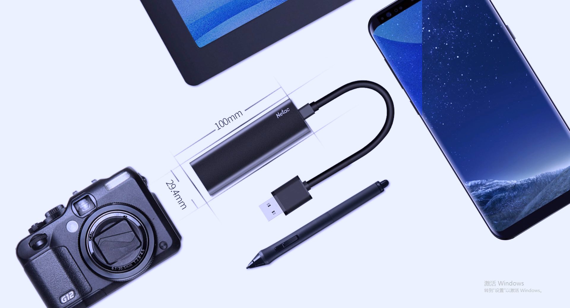 Amazon | Netac SSD 外付け 2TB USB3.2 Gen2 Type-C 最大550MB/s