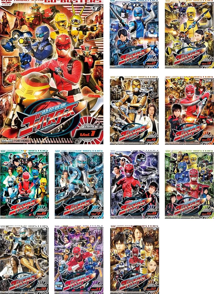 Amazon.co.jp: 特命戦隊 ゴーバスターズ [レンタル落ち] 全12巻セット