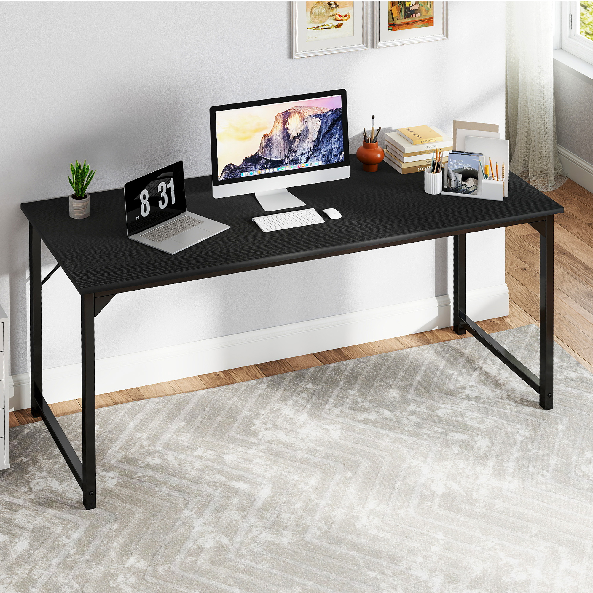 Amazon.com: OLIXIS 40 Inch Computer Office Desk for Small Spaces