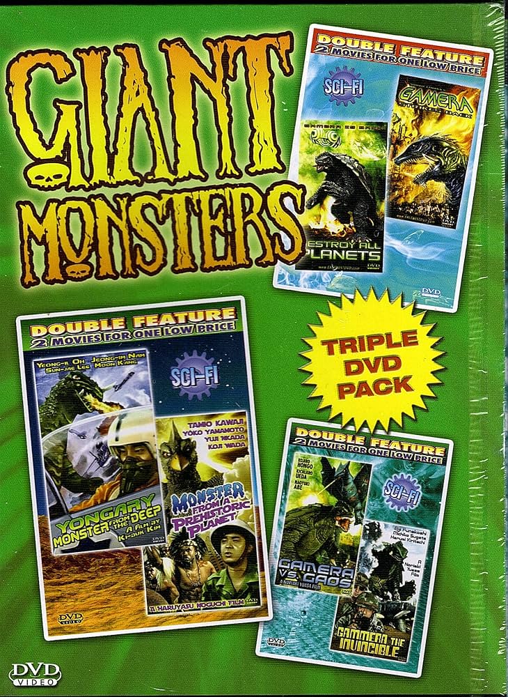 Amazon.com: Giant Monsters Triple DVD Pack (6 Monster Classics