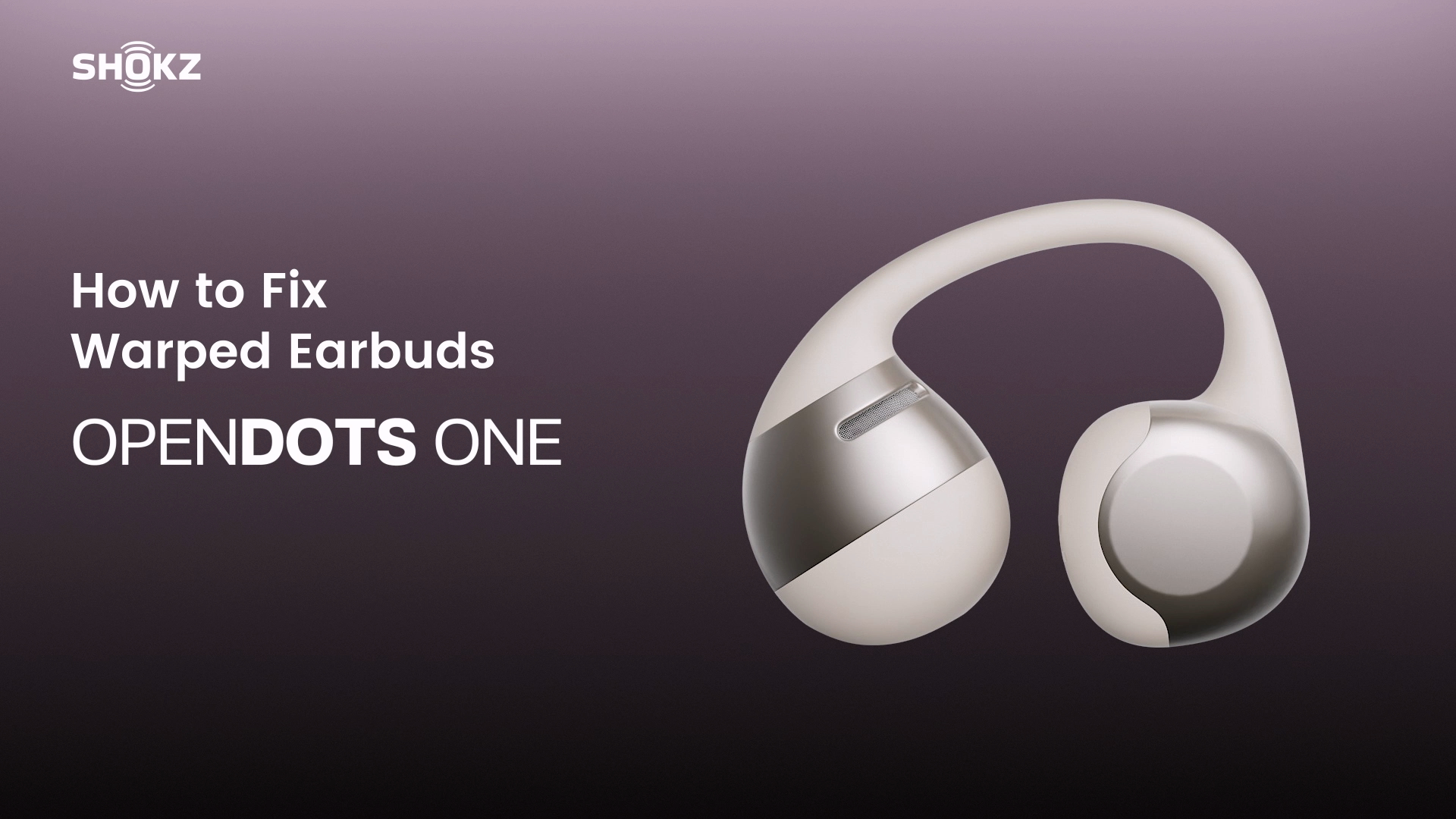 SHOKZ OpenDots ONE Open Ear Headphones, Premium Dolby Audio 6.5g