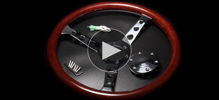 Amazon | No.1 Racing ウッド ステアリング 直径380 mm 15インチ木目