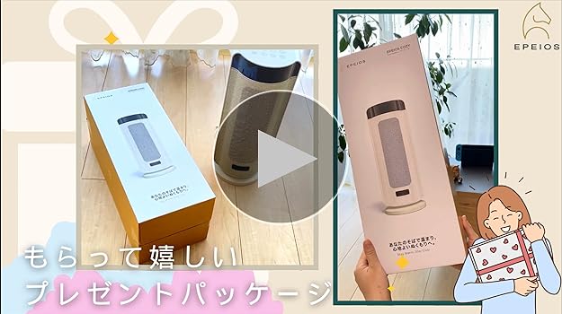 Amazon | セラミックファンヒーター エペイオス(Epeios) 小型 省エネ