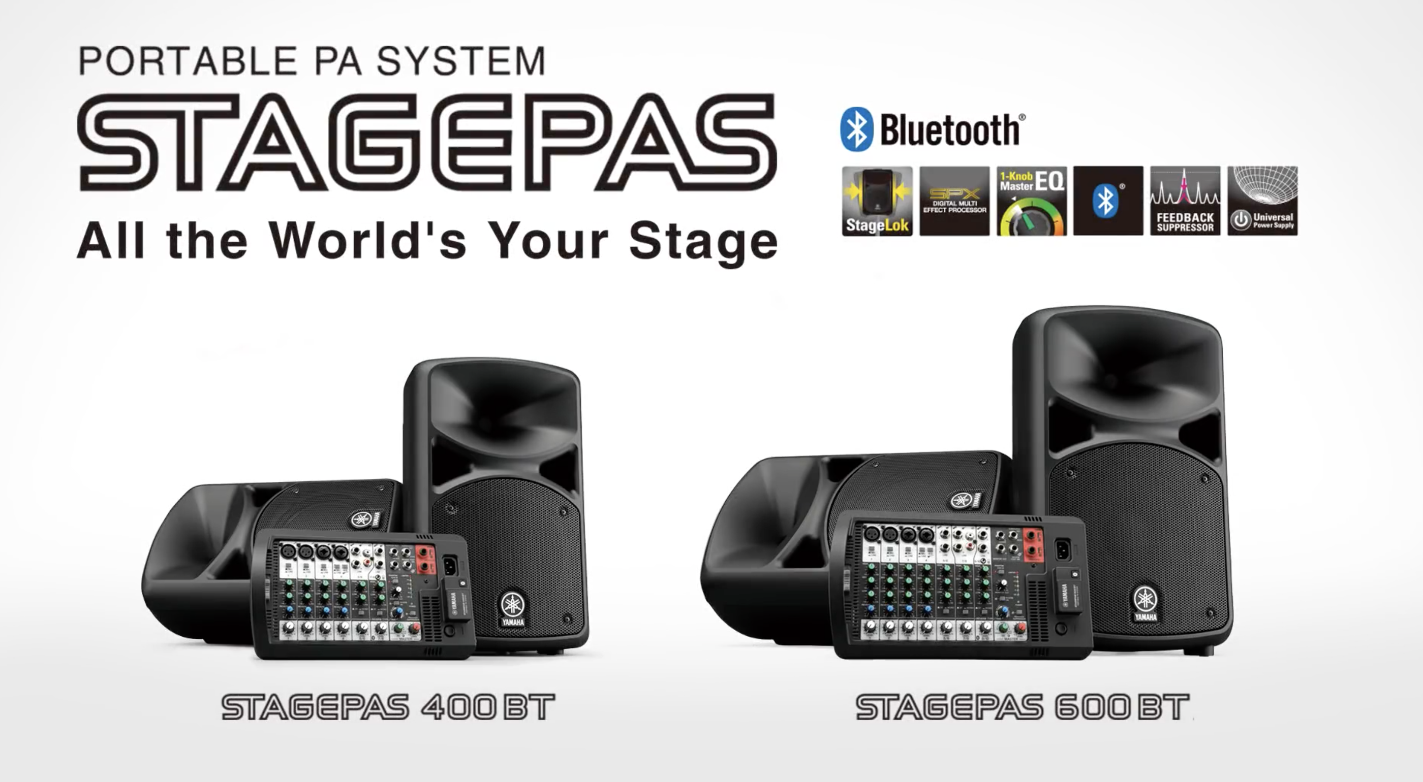 Amazon.com: Yamaha Portable PA System with Bluetooth Stagepas