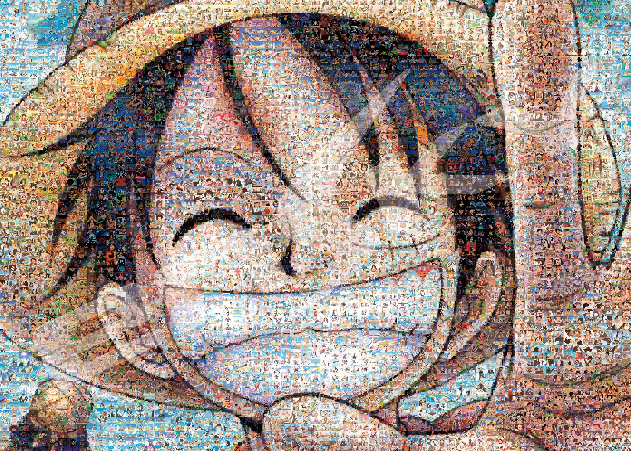 Amazon.com: One Piece Luffy 2000 piece jigsaw puzzle Mosaic Art