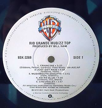 Amazon.com: ZZ Top ‎– Rio Grande Mud ‎– BSK 3269 - 1979 Reissue