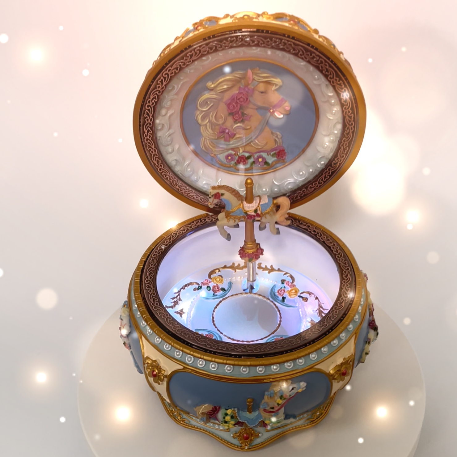 Amazon.com: Briskfeel Classical Carousel Horse Music Box LED