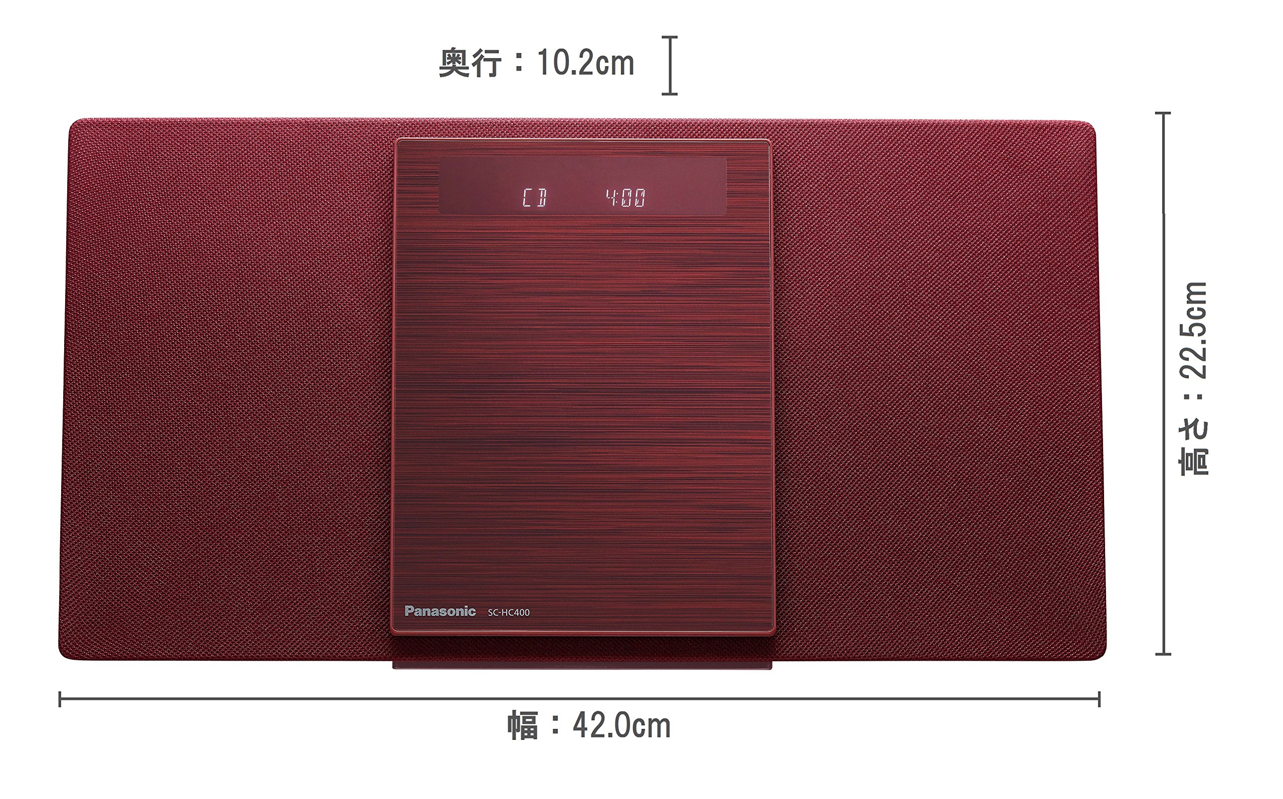 Amazon.co.jp: パナソニック ミニコンポ Bluetooth対応 レッド SC