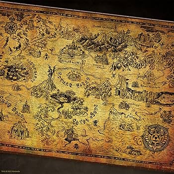 Amazon.com: The Legend of Zelda Hyrule Map 1,000 Piece Jigsaw
