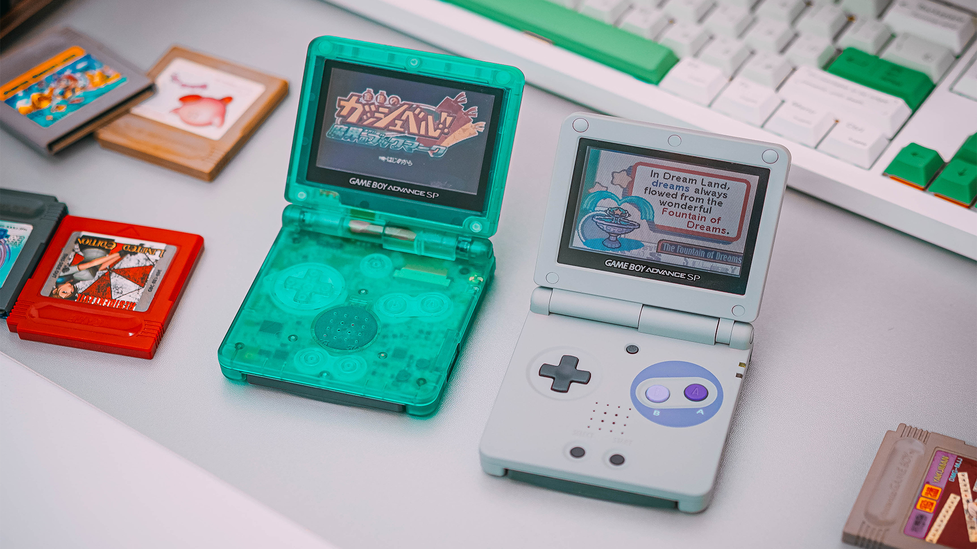 Amazon.co.jp: IPS GBA SPアップグレードeXtremeRateカスタム交換用