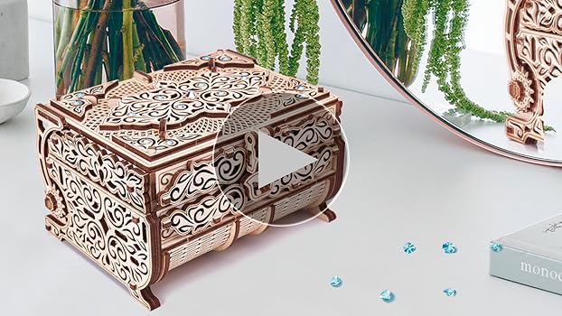 Amazon.com: Wood Trick Treasure Puzzle Box for Adults - 3D Wooden