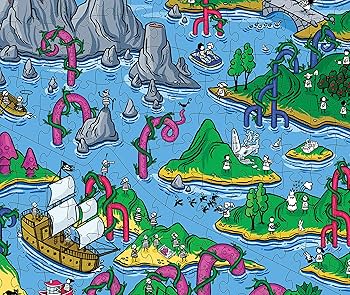 Amazon | The Happy Isles - 1000-Piece Jigsaw Puzzle ジグソーパズル