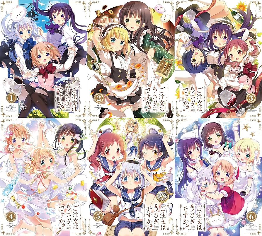 Amazon.co.jp | ご注文はうさぎですか? (初回限定版) [Blu-ray] 全6巻