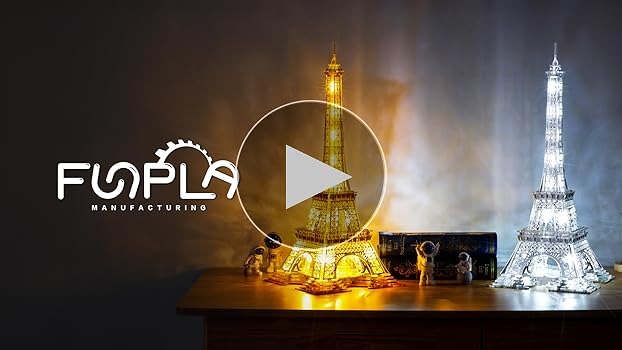 Amazon | FUNPOLA 3Dパズル アクリル製 立体パズル メタルパズル 光る