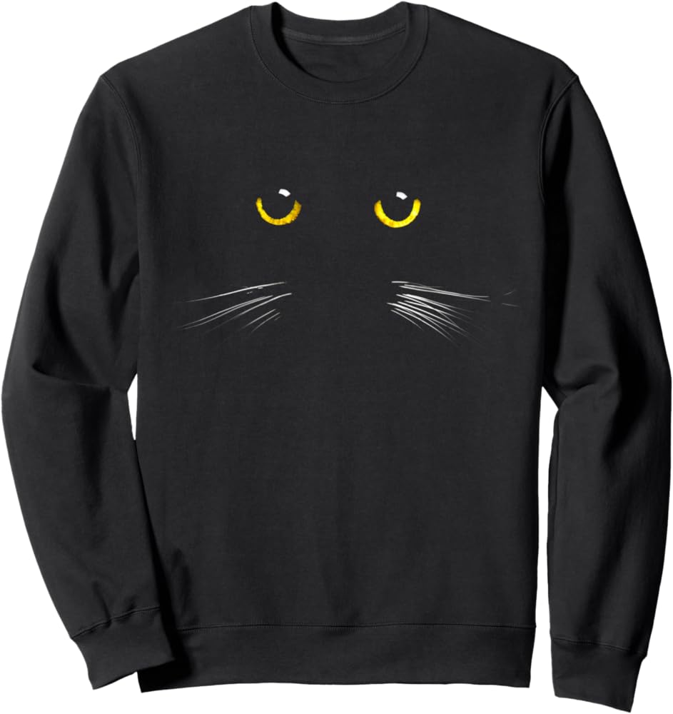 Amazon.com: Black Cat Sweatshirt for Women, Teens, Girls, Kitty