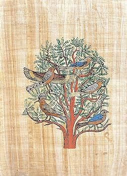 Amazon.co.jp: NileCart エジプトのパピルス絵画 オリジナル手描き