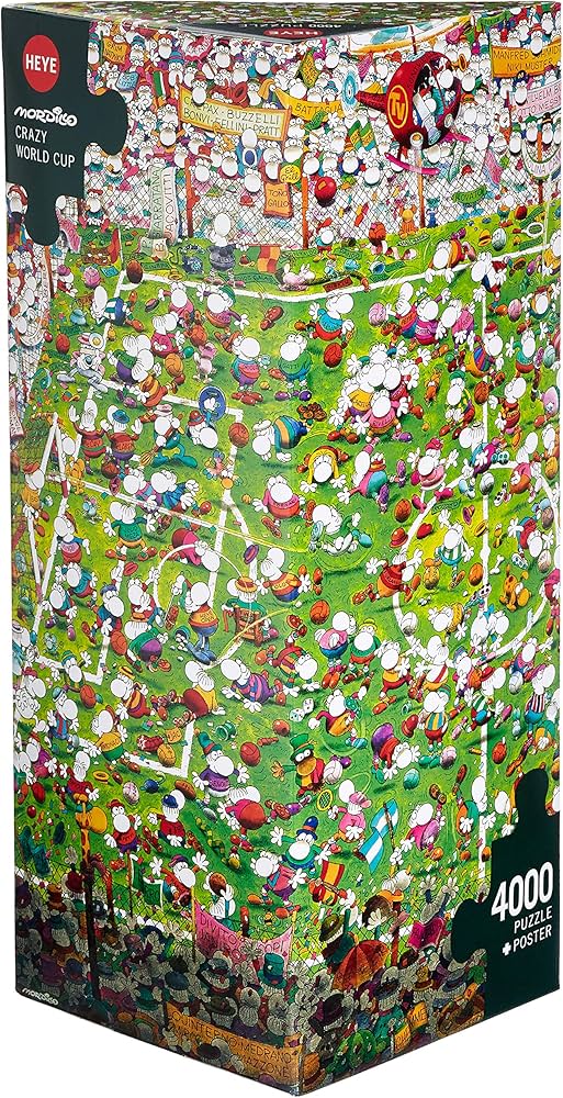 Amazon.com: Mordillo 29072 Puzzle - Crazy World Cup (4000pcs