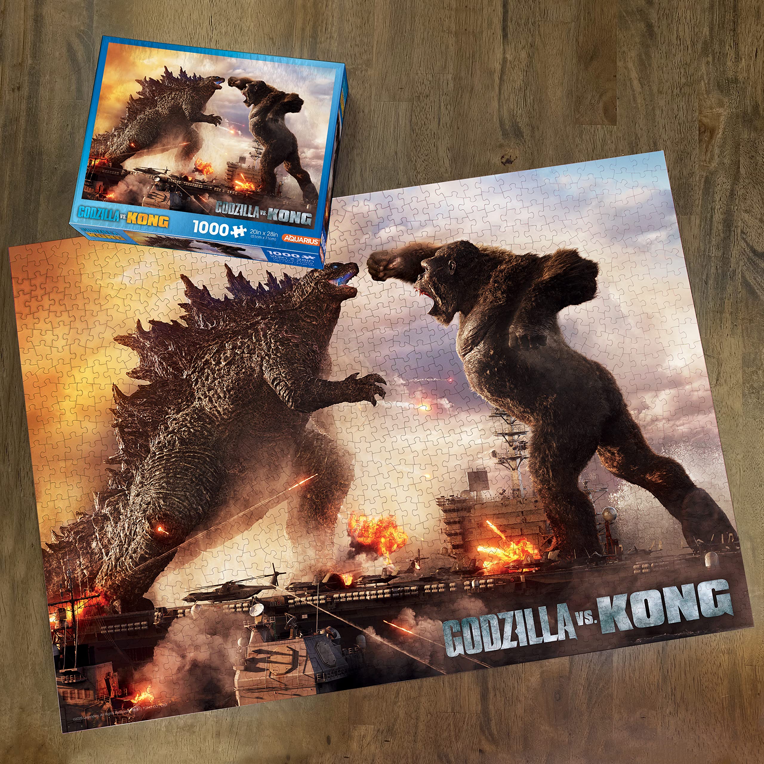 AQUARIUS Godzilla vs Kong Puzzle (1000 Piece Jigsaw Puzzle