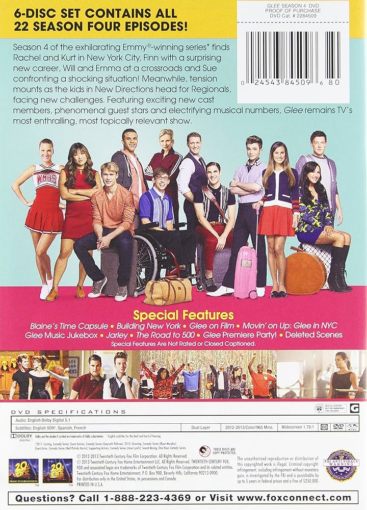 Amazon.com: Glee: Season 4 : Lea Michele, Matthew Morrison, Cory