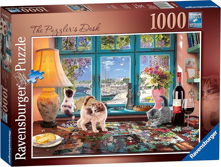 Ravensburger The Puzzler's Desk, 1000pc Jigsaw Puzzle, Jigsaw