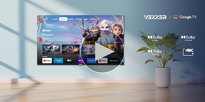 Amazon | VEZZER チューナーレス テレビ 25型 フルハイビジョン Google