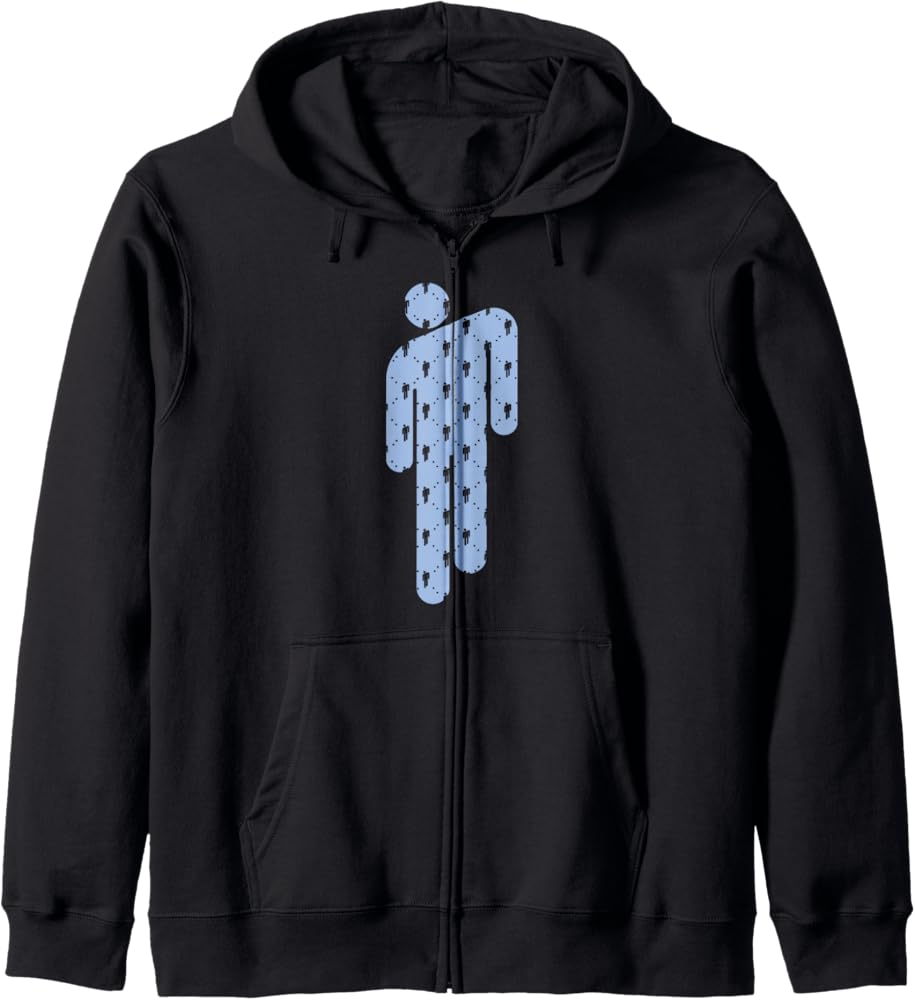 Amazon.com: Billie Eilish Official Blue Blohsh Zip Hoodie